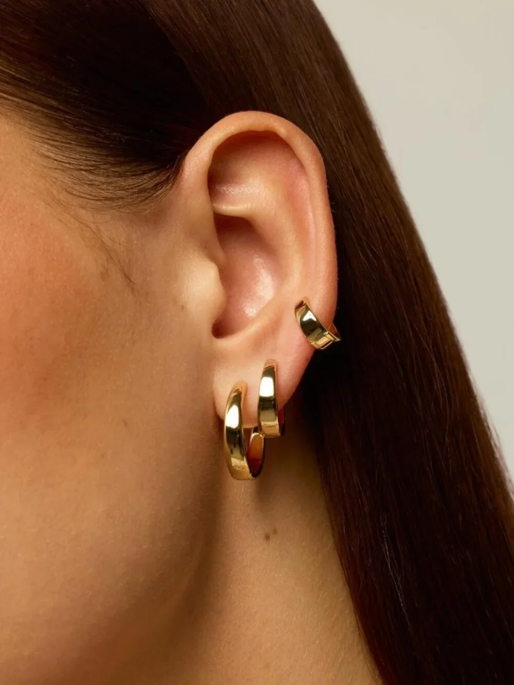 18K Gold Plated Small Hoop Earrings for Women - Stylish Piercing Jewelry Pack